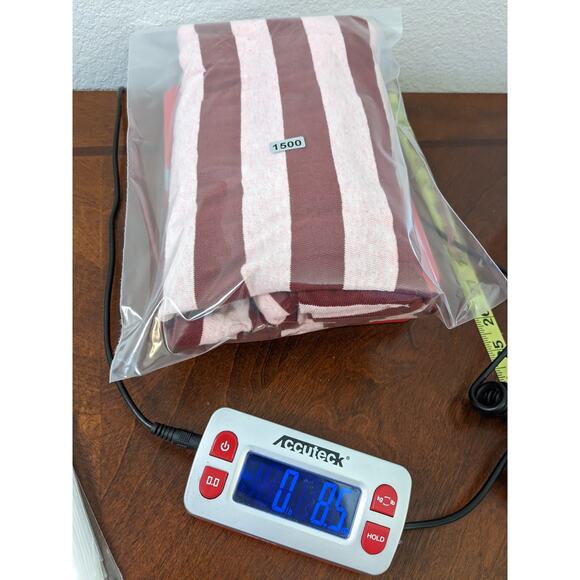 J.Crew Striped Top S Maroon Pink Knit Turtleneck Long Sleeves Flowy Hem Workwear - Picture 9 of 9